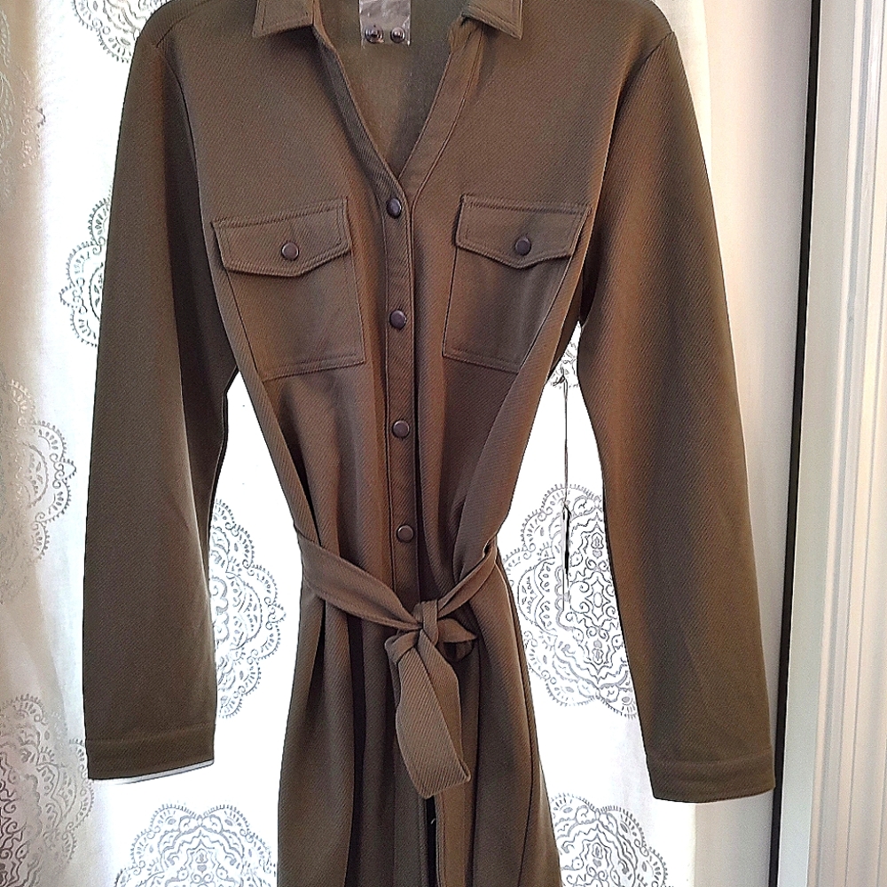 Long sleeve, shirt dress